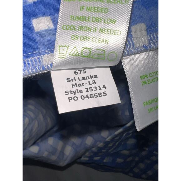 Lilly Pulitzer Ocean View Shorts Size XS Bennet Blue Feeling Beachy Summer 25314 - Picture 9 of 12